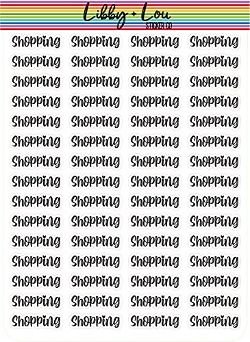 Shopping Planner Sticker | Libby and Lou Sticker Co