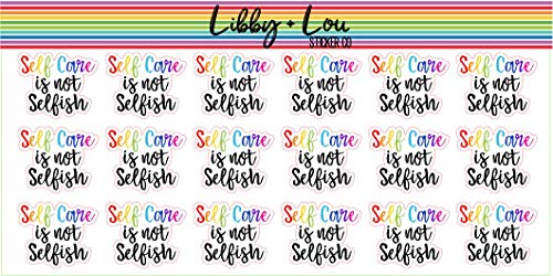 Self Care Mental Health Planner Sticker | Libby and Lou Sticker Co