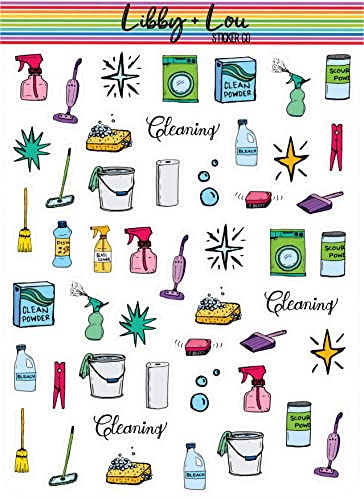 Cleaning Planner Stickers | Libby and Lou Sticker Co