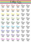 Clean House Planner Stickers | Libby and Lou Sticker Co