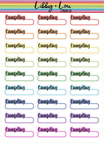 Counseling Planner Sticker | Libby and Lou Sticker Co