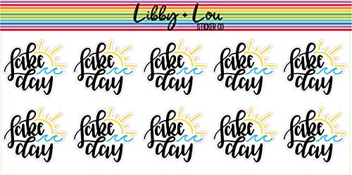 Lake Day Planner Sticker | Libby + Lou Sticker Co