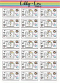 Rings Flay Lay Planner Sticker | Libby and Lou Sticker Co