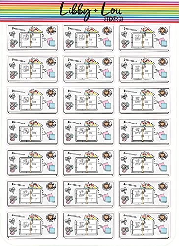 Rings Flay Lay Planner Sticker | Libby and Lou Sticker Co