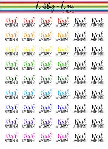 Nail Appointment Planner Sticker | Libby and Lou Sticker Co