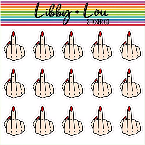 Middle Finger Planner Sticker | Libby and Lou Sticker Co