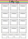 Important Doodle Planner Sticker | Libby and Lou Sticker Co
