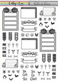 Gothic Skulls Basics Planner Sticker | Libby and Lou Sticker Co