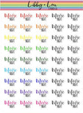 Movie Night Script Planner Stickers | Libby and Lou Sticker Co