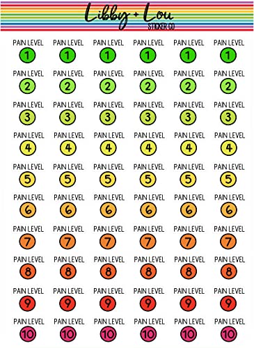 Chronic Pain Tracker Planner Sticker | Libby and Lou Sticker Co