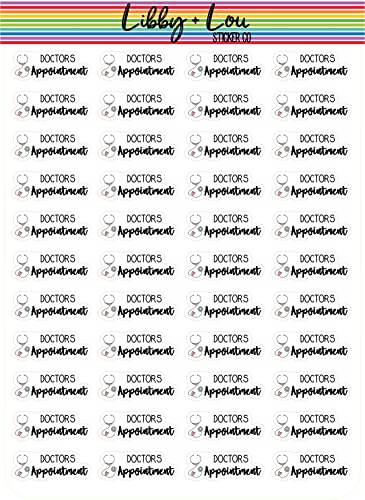 Doctors Appointment Planner Stickers | Libby and Lou Sticker Co