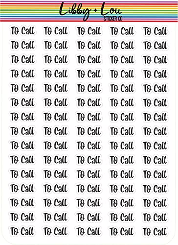 to Call Planner Sticker | Libby and Lou Sticker Co