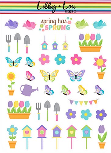 Spring Decorative Planner Sticker | Libby and Lou Sticker Co