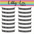 Birthday Banner Planner Stickers | Erin Condren | Happy Planner | Agenda | Calendar