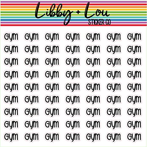 Gym Planner Stickers | Libby and Lou Sticker Co