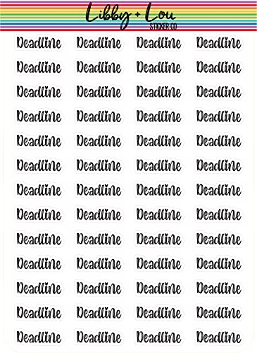 Deadline Planner Sticker | Libby and Lou Sticker Co