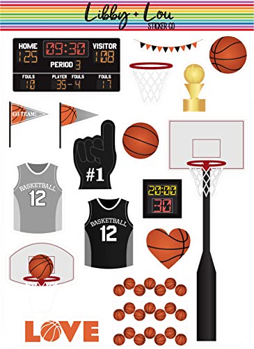 Basketball Planner Sticker | Libby and Lou Sticker Co