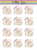 It's Okay to Be Sad Planner Sticker | Libby and Lou Sticker Co