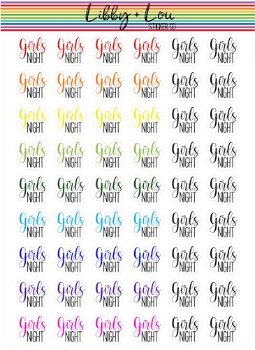 Girls Night Planner Stickers | Libby and Lou Sticker Co