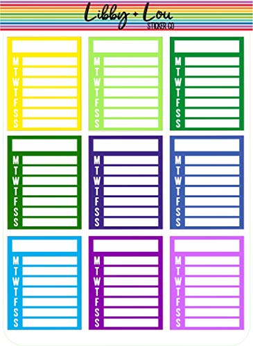 Weekly Sidebar Planner Sticker | Libby and Lou Sticker CO