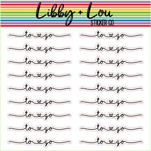 to Go Script Planner Stickers | Libby and Lou Sticker Co
