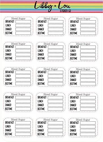 Blood Glucose Sticker | Diabetes | Libby and Lou Sticker Co