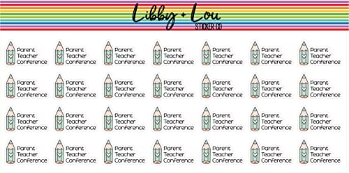 Parent Teacher Conference Planner Stickers | School Stickers | Libby and Lou Sticker Co