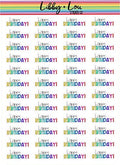 Happy Birthday Planner Sticker | Libby and Lou Sticker Co