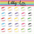 Eyelashes + Eyebrows Planner Stickers | Libby and Lou Sticker Co