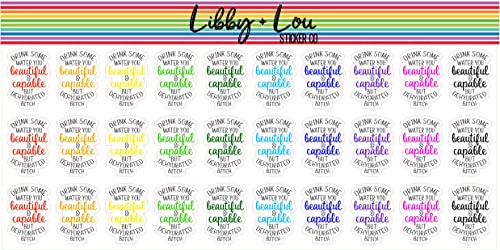 Drink Water Planner Stickers | Libby and Lou Sticker Co