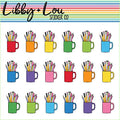 Pen Cup Holder Planner Sticker | Libby and Lou Sticker Co