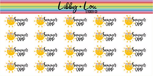 Summer Camp Planner Stickers | Libby and Lou Sticker Co