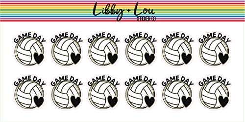 Volleyball Game Sports Planner Sticker | Libby and Lou Sticker Co