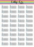 Water Intake Tracker Planner Sticker | Libby and Lou Sticker Co