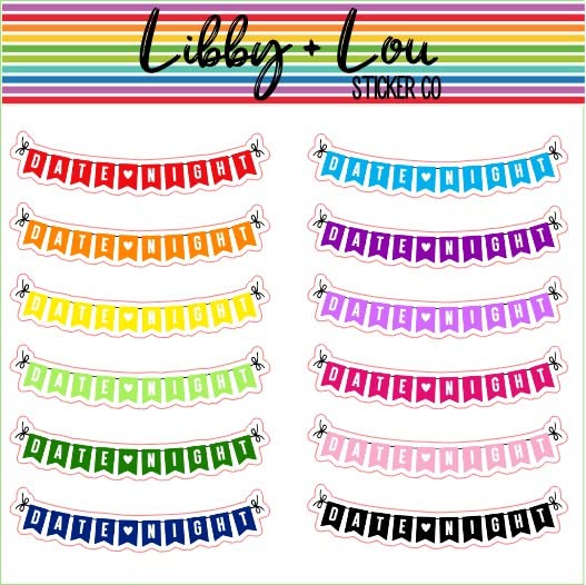 Date Night Planner Sticker | Libby and Lou Sticker Co