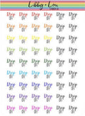 Drop Off Planner Stickers | Libby and Lou Sticker Co