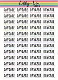 Daycare Planner Sticker | Libby and Lou Sticker Co