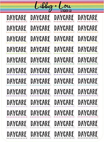Daycare Planner Sticker | Libby and Lou Sticker Co