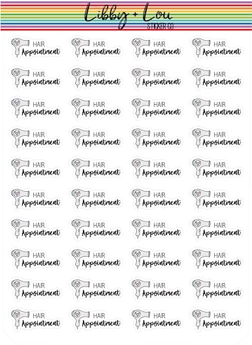 Hair Appointment Planner Stickers | Libby and Lou Sticker Co