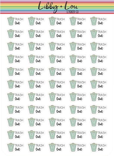 Trash Out Planner Stickers | Libby and Lou Sticker Co