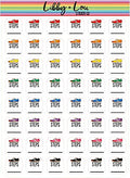Step Tracker Planner Sticker | Libby and Lou Sticker Co