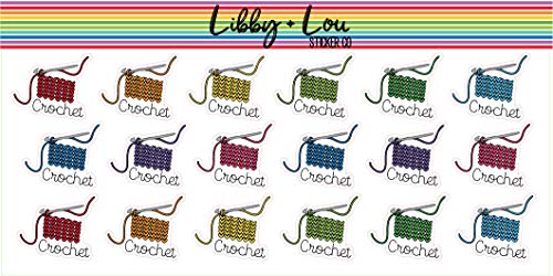 Crochet Planner Sticker | Libby and Lou Sticker Co