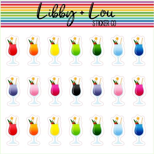 Cocktails Planner Sticker | Libby and Lou Sticker Co