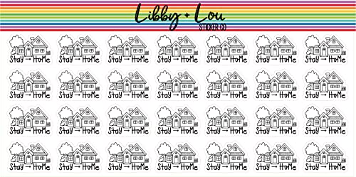 Stay Home Planner Sticker| Libby and Lou Sticker Co