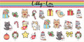 Cat Christmas Decorative Planner Stickers | Libby and Lou Sticker Co