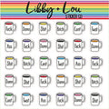 Swear Word Coffee Cups Planner Stickers | Libby and Lou Sticker Co