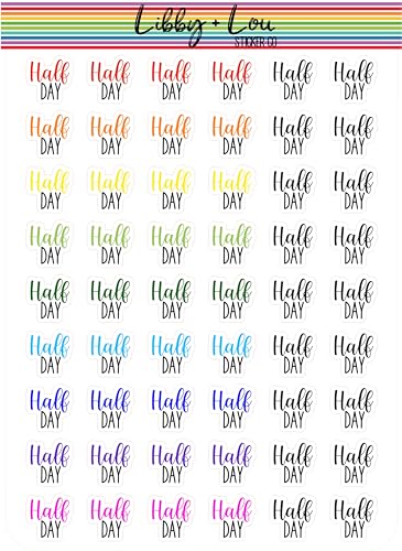Half Day Planner Stickers | Libby and Lou Sticker Co