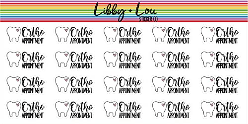 Orthodontist Appointment Planner Sticker | Libby and Lou Sticker Co