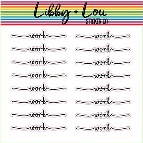 Work Script Planner Stickers | Libby and Lou Sticker Co
