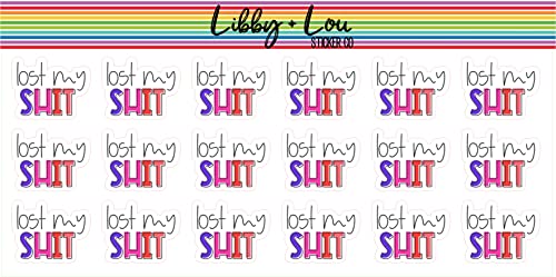 Lost My Sh*t Planner Stickers | Libby and Lou Sticker Co